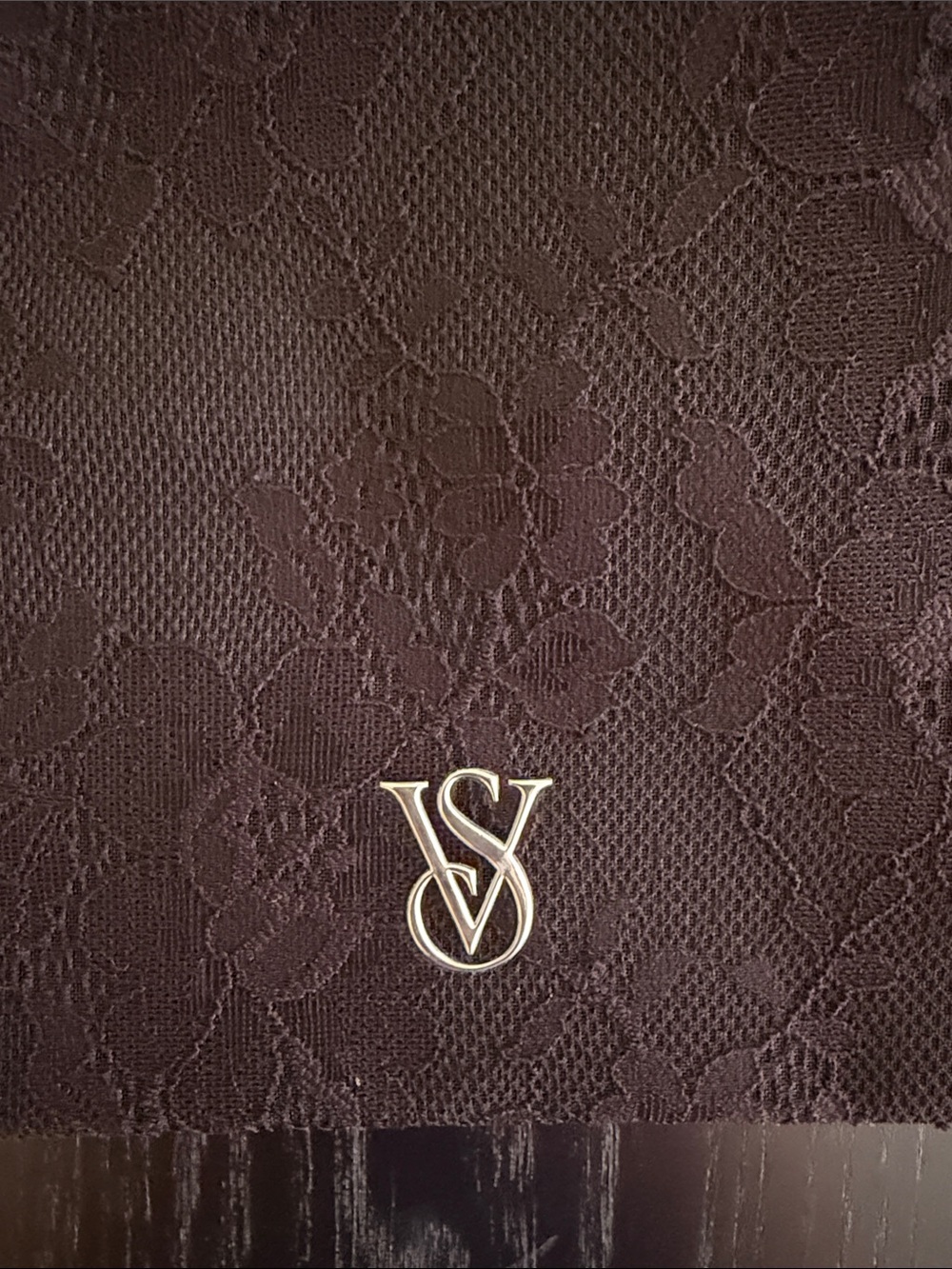 Victoria's Secret Black Lace Tote with Branded Crystal Straps - Picture 6 of 6